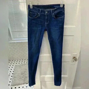 Sebastian McCall dark blue sleek business casual skinny jeans size 26‎